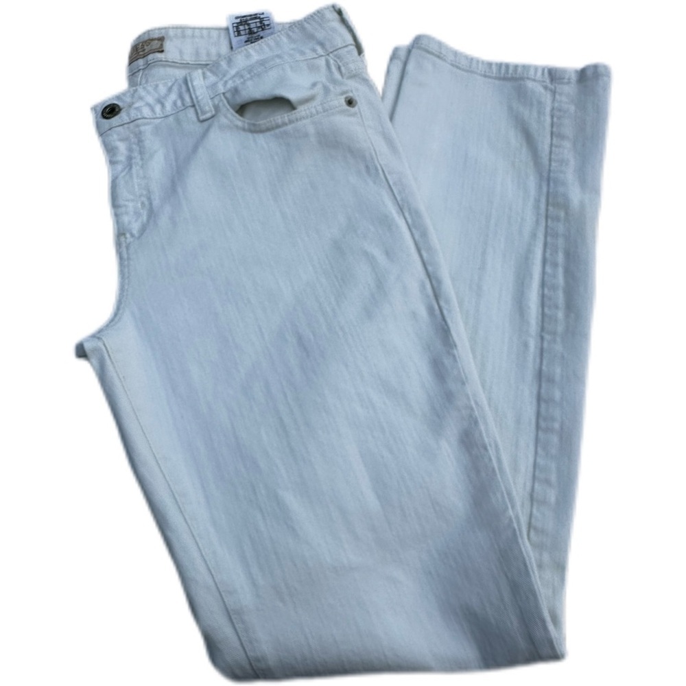 Guess White Straight Leg Jeans